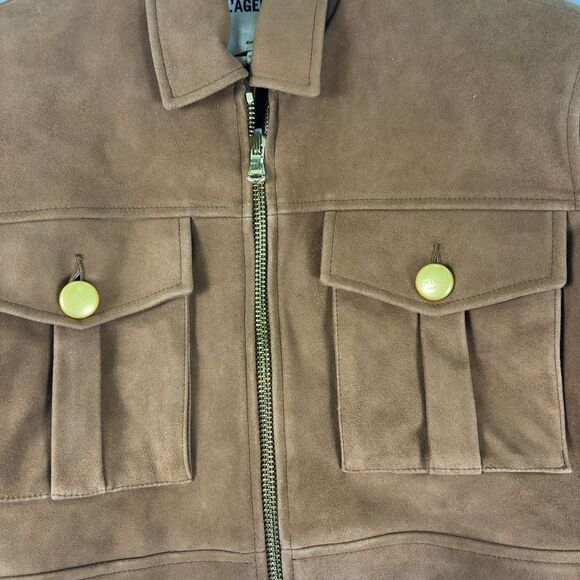 L'AGENCE Micah Oversized Suede Jacket - Picture 3 of 7